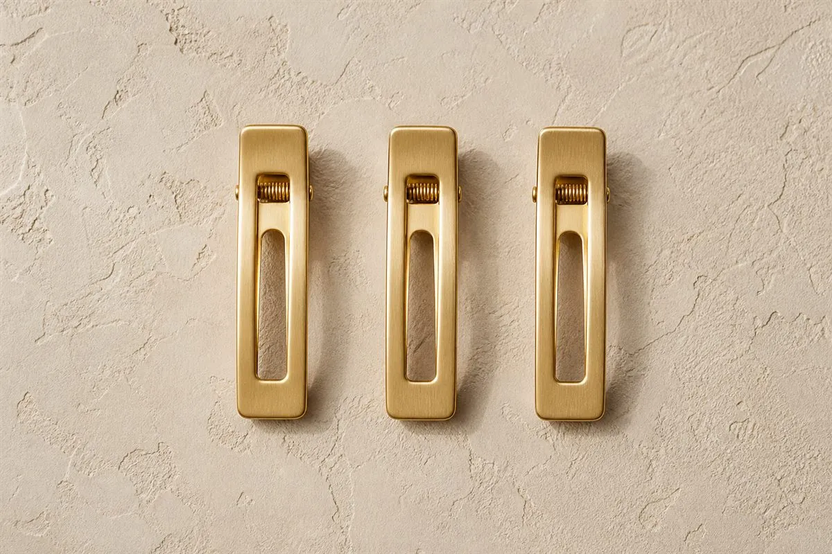 Gold Mini Hair Clips, Set of 3 Studio