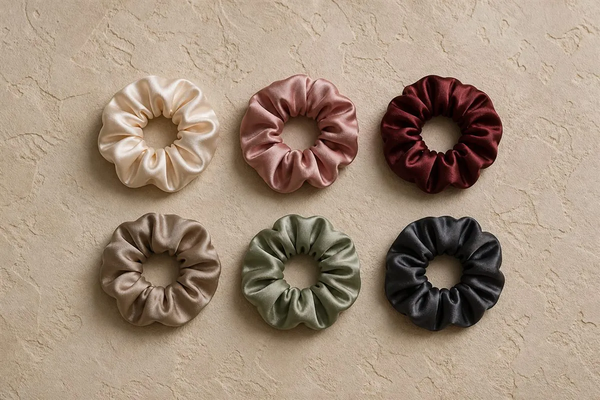 Satin Hair Ties (Set of 6) Signature