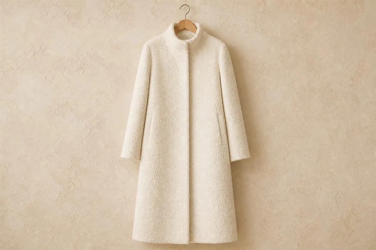 Collection Long Bouclé Wool Coat No.22