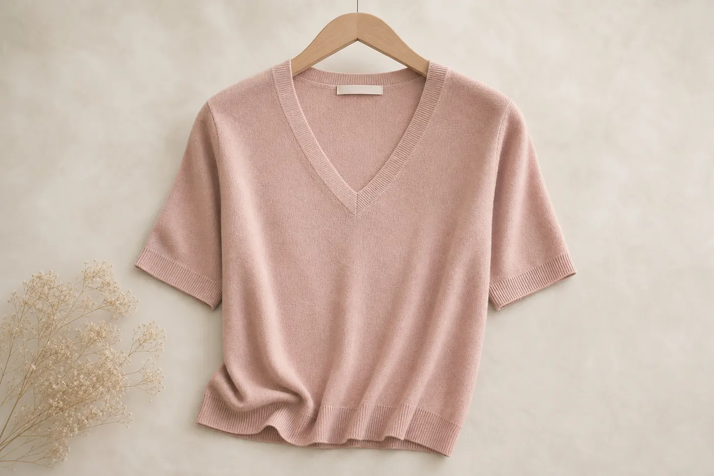 Fine Knit V-Neck Top — Series 05